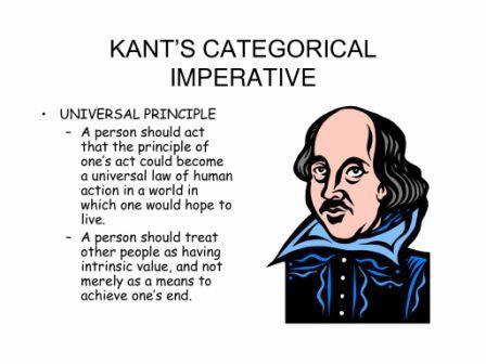 Kategorički imperativ Immanuel Kant i njegova uloga u etici