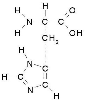 histidinska kemijska svojstva reakcije